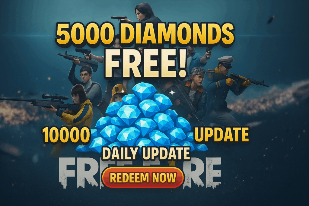 Get 5000 Diamonds For Free Check 1000 Redeem Codes (Daily Update)